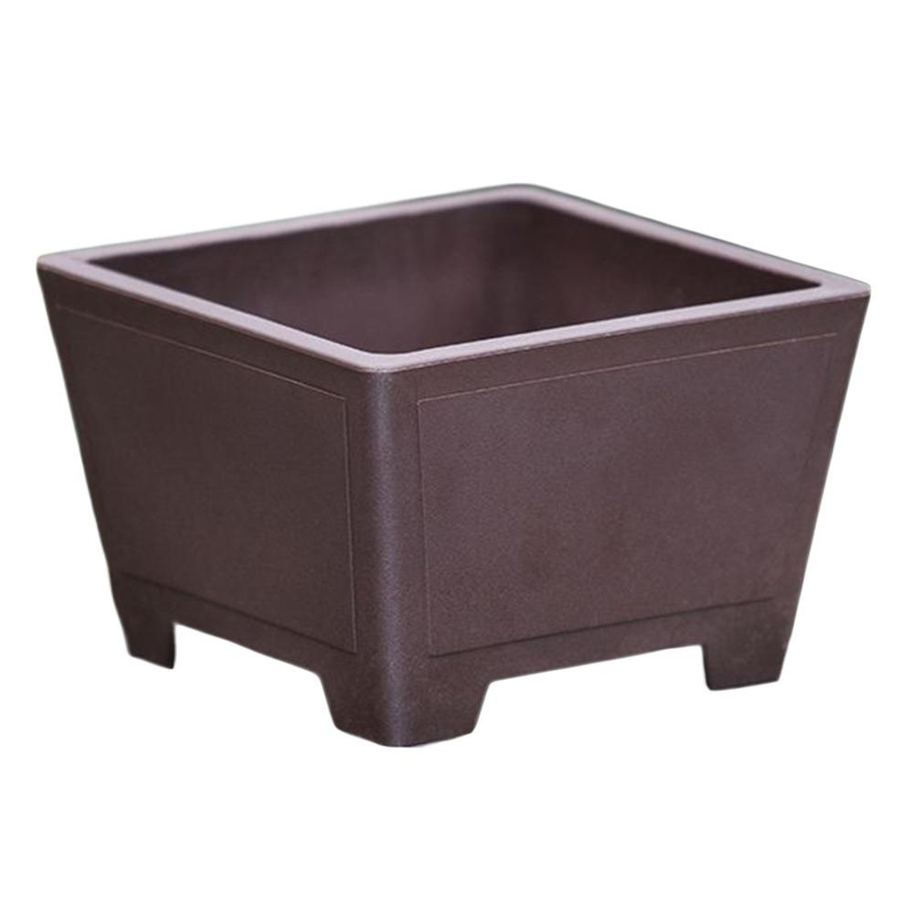Creative Imitation Purple Clay Flower Pot Durable Thick Colorful Plastic Pot DIY Plants Rack Home