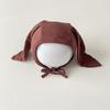 Windproof Bonnet Beany Hat No Brim Newborn Infant Hats Super Cute Baby Rabbit Ear Hat  Newborn Use
