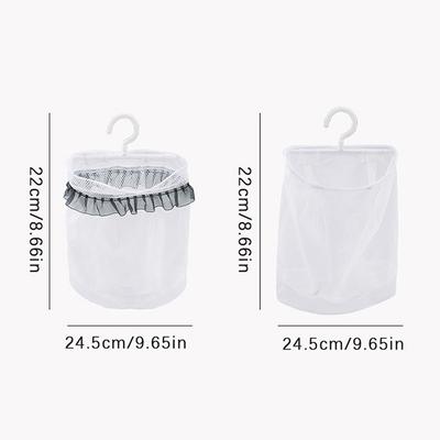 Sac suspendu en maille respirante, support pour pinces à linge avec crochet, pinces à linge lavables, rangement pour sous-vêtements, linge