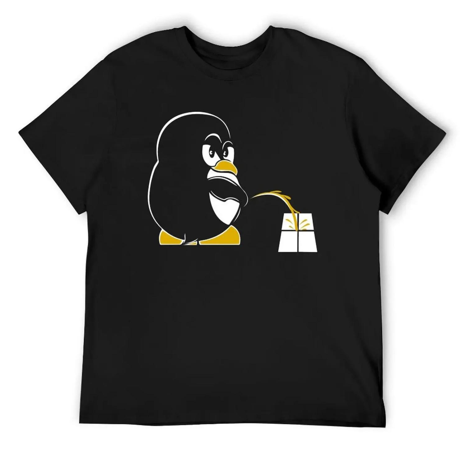 

Funny Linux Tux Sysadmin Geek Nerd Sudo Root T-Shirt croswit shirt man oversized graphic tee quick drying men t shirts S різнокольоровий