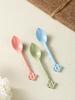 8Pcs Ceramics Coffee Spoon Afternoon Tea Tableware Accessories Kitchen Bar Counter Tools Tea Desserts Coffee Mixing Spoon