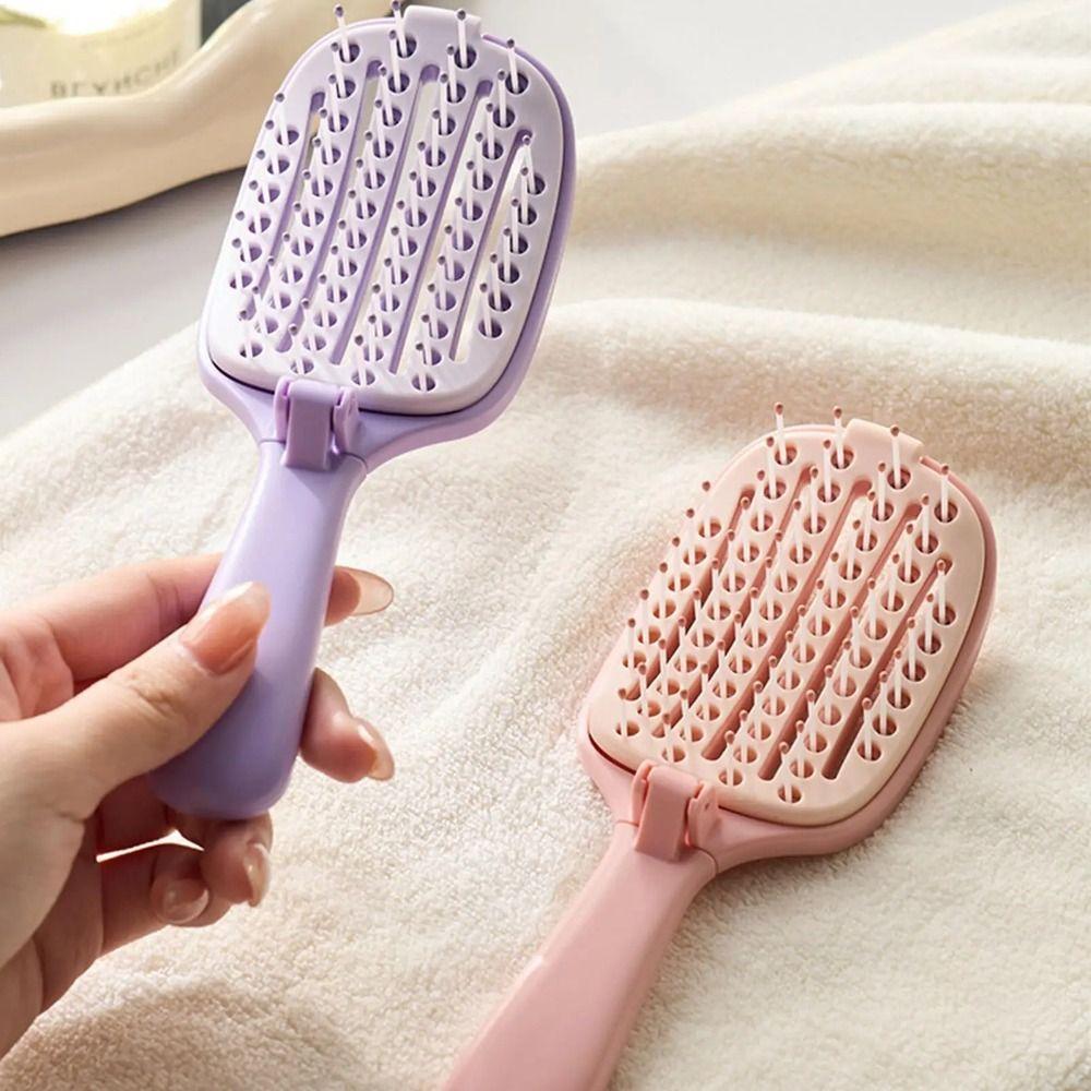 Anti-Static Fold Volumizing Hair Brush Hollow Design Hair Styling Tool  Salon Use