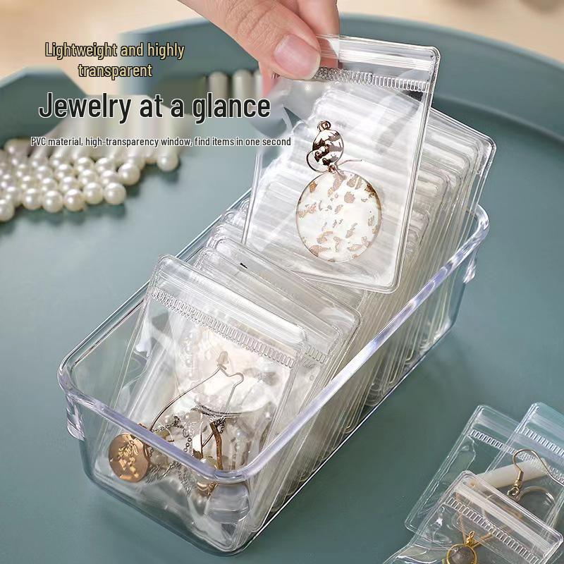 

Прозрачный пакет для хранения ювелирных изделий с защитой от окисления для серег, пусетов, ожерелий - Новичок Бесплатная доставка