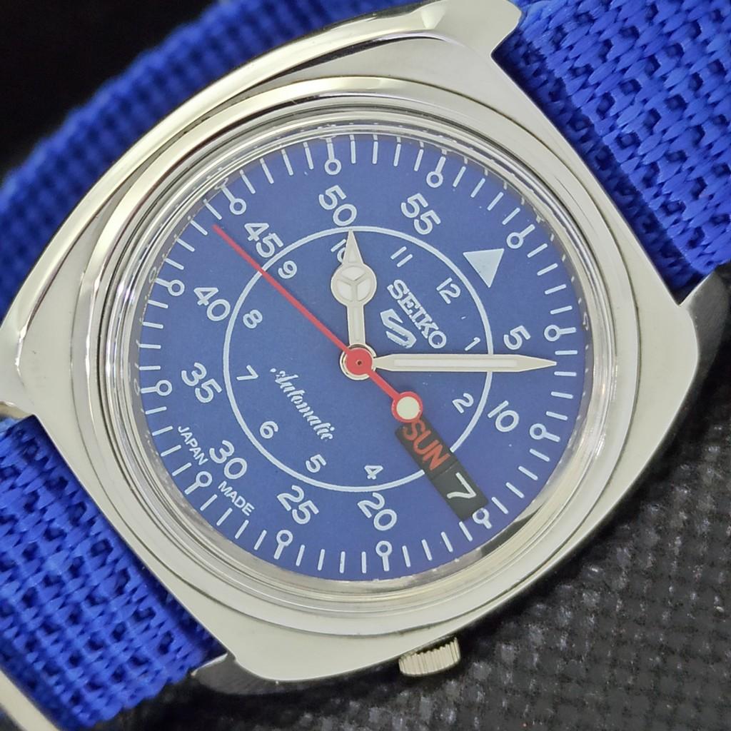 

Б/У винтажные часы SEIKO 5 AUTOMATIC 7019A JAPAN MENS D/D BLUE WATCH 565b-a299637-9 SKU565b-a299637