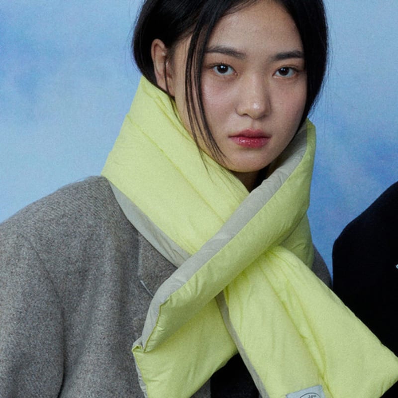 RECLOW WIN PADDING MUFFLER LIME BEIGE