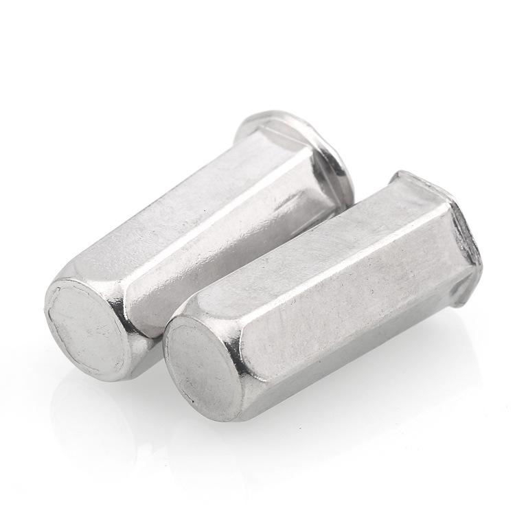 304 Stainless Steel Perforated Hex Rivet Nut with Small Countersunk Flat Head