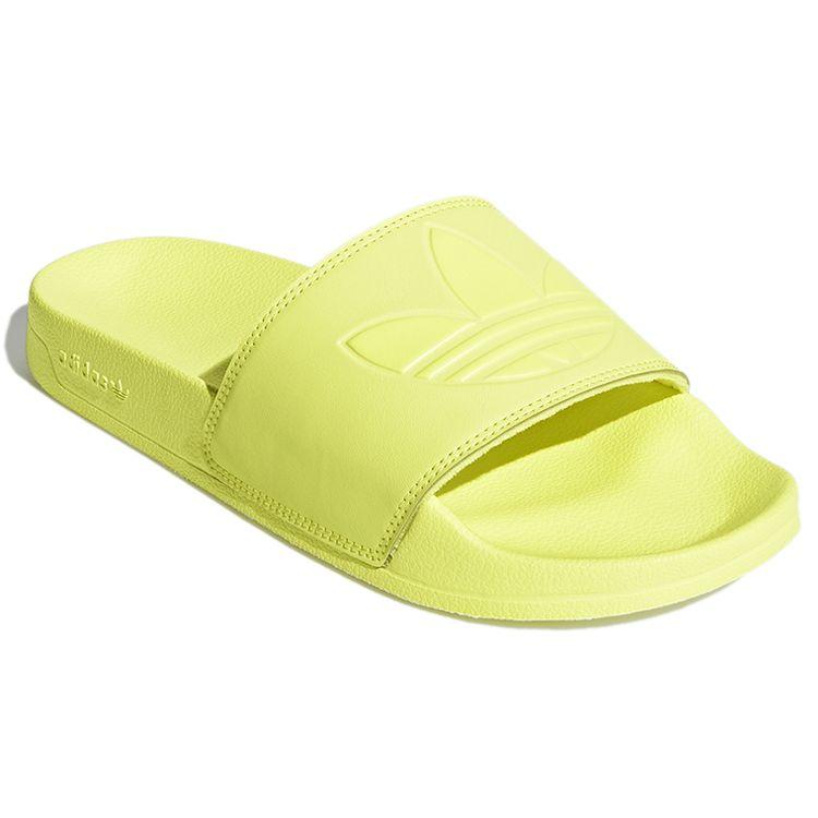 Adidas Originals Adilette Lite Comfortable Simple Non-Slip Slide Sandals Unisex Footwear Yellow GX8889