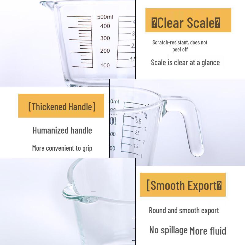 Xihe Thickened Glass Measuring Cup
