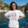 Maximalist Bird Folk Art Shirt Aesthetic Tropical Botanical Tee Colorful Symmetrical Nature Tshirt Fashion Unisex Casual Tops