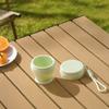 120ml Silicone Foldable Water Cup Collapsible Drinking Mug New Camping Mug  for Camping Cutlery