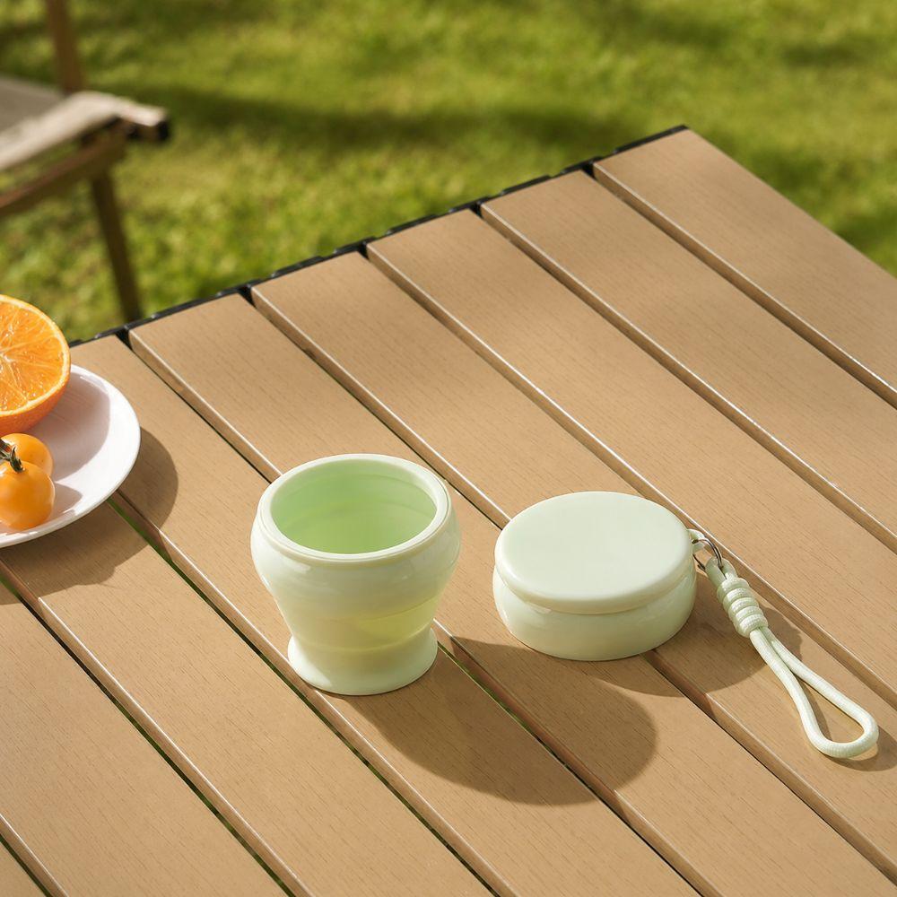 120ml Silicone Foldable Water Cup Collapsible Drinking Mug New Camping Mug for Camping Cutlery