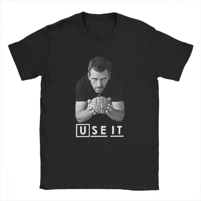 House MD Męska Koszulka DDrr House Użyj tego Zabawne Góry Bawełniana Koszulka z Krótkim Rękawem Niestandardowa Męska Koszulka Letnia Streetwear Duży Rozmiar