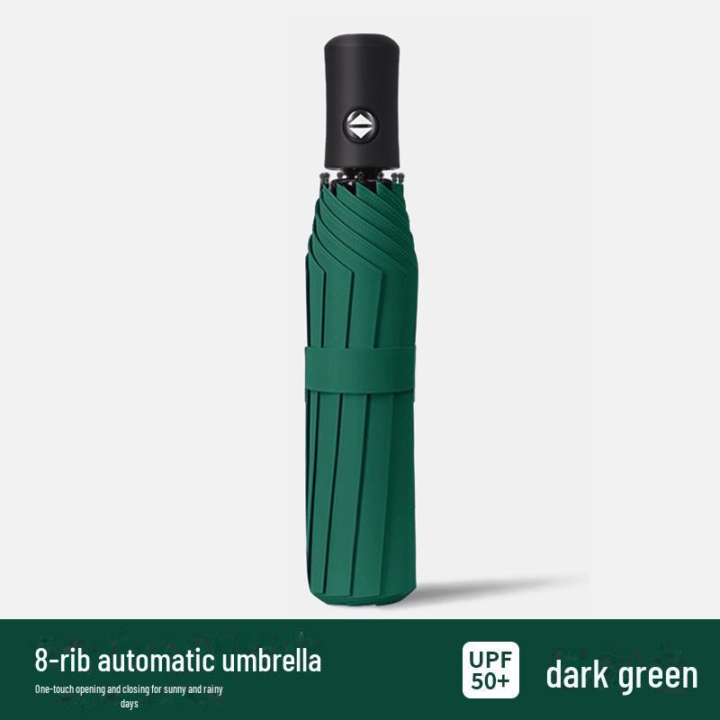 Trefaldigt automatiskt UV-skyddande paraply med anpassad logotyp