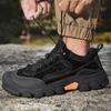 Fashion Autumn Antiskid Casual Leather Designer Shoes Hand Stitched Thick Bottom Mens Hiking Footwear Leisure Outdoor Walking Shoes