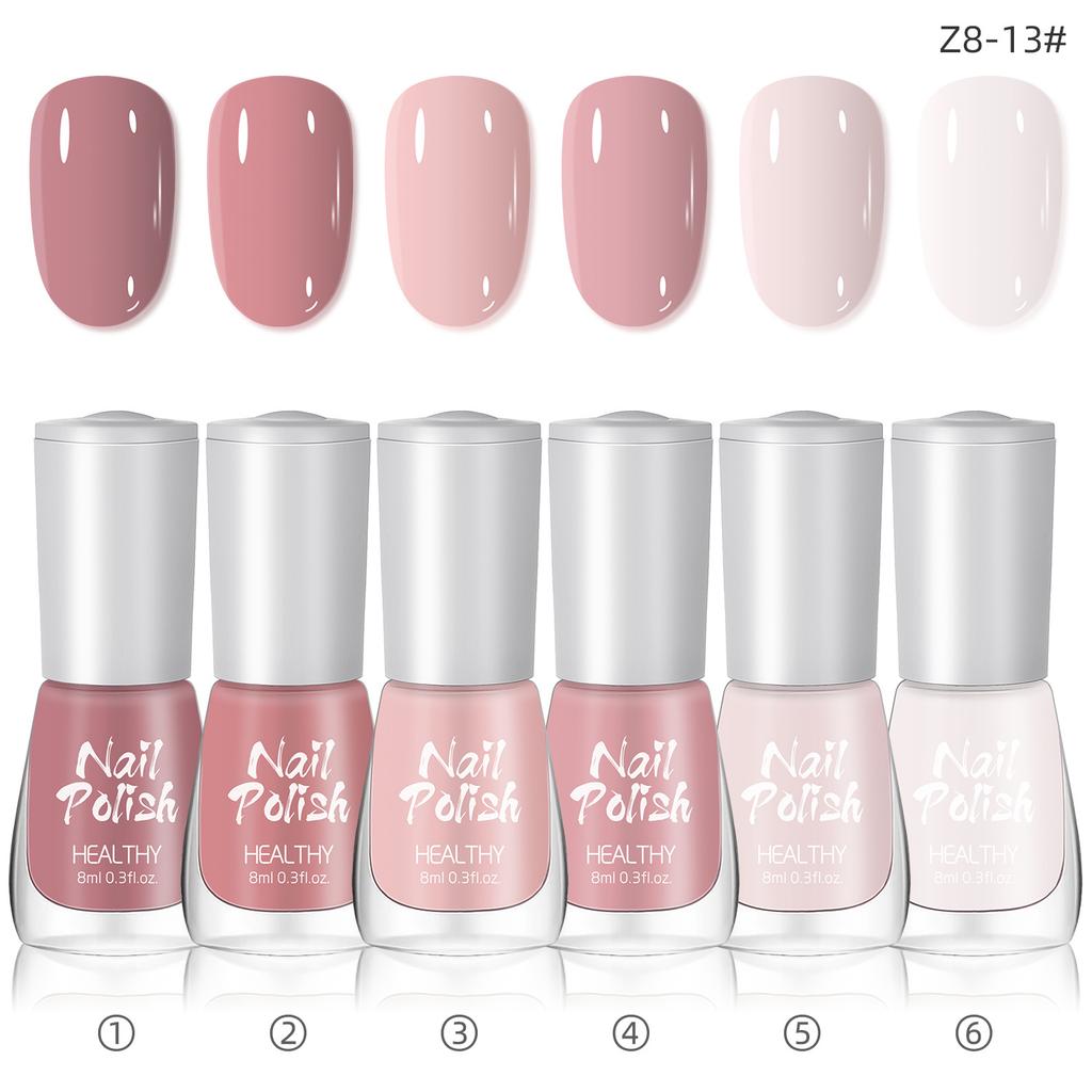 Water-based Nail Polish Set, No Baking, Quick Drying, Environmentally Friendly, Odorless, White Fine Flash Nail Polish Glue