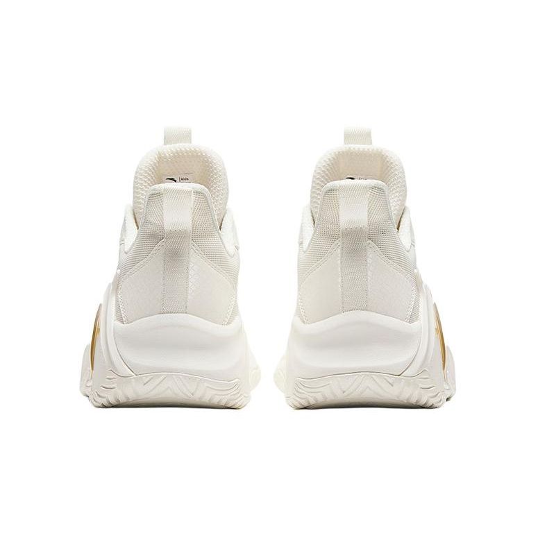 Anta Kinder Air Space Stoßdämpfende Leichte Low Top Basketballschuhe Kinder Basketballschuhe Weiß A312421106-2