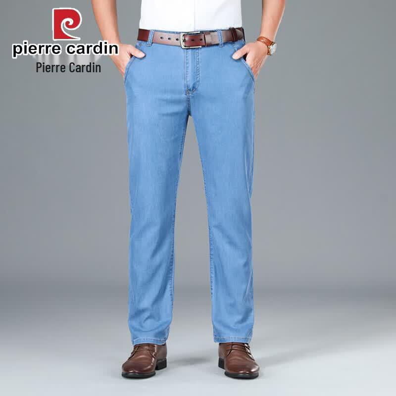 Pierre Cardin Men s Tencel Loose Straight Jeans 31