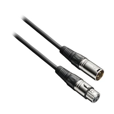 Audio Technica BK Mikrofonkabel XLR Canon Kabel Kondensatormikrofon Phantomspeisung kompatibel Verteilungsgeräte Musikproduktion DTM Schwarz