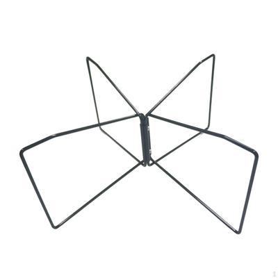Foldable Cooler Stand Luggage Rack Stable Metal Trash Bag Holder Storage Bin for Barbecue