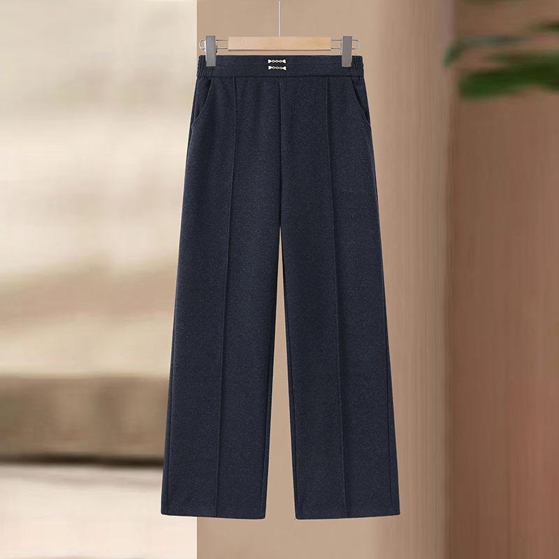 2026 Women's High-Waisted Loose Wide-Leg Pants for Mature Wearers - Spring/Fall Style, Comfortable, Versatile, Multiple Colors