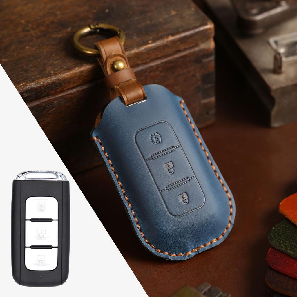 Applicable To Dongfeng Scenic Key Cover Handmade Crazy Horse Leather Auto Supplies Hot Selling Styles