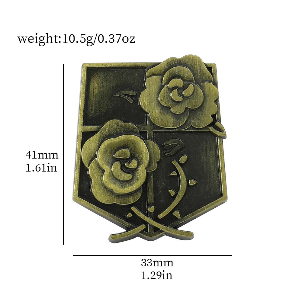 Anime Attack On Titan Brooch Pin Wings of Liberty Freedom Scout Regiment Legion Survey Recon Corp Eren Badge Anime Jewelry