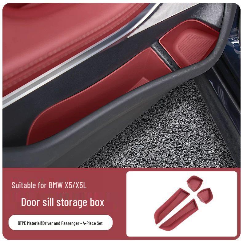 

BMW 5 Series, X1, iX1, X3, X5 Door Side Storage Box Mat Interior Accessories