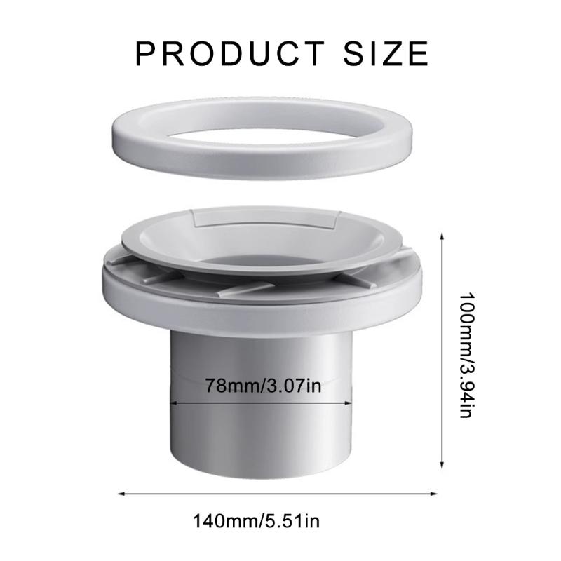 Anti Leak Toilet Base Seal ABS Toilet Flange Easy to Install Toilet Flange Gasket Long Service Toilet Gasket for Home