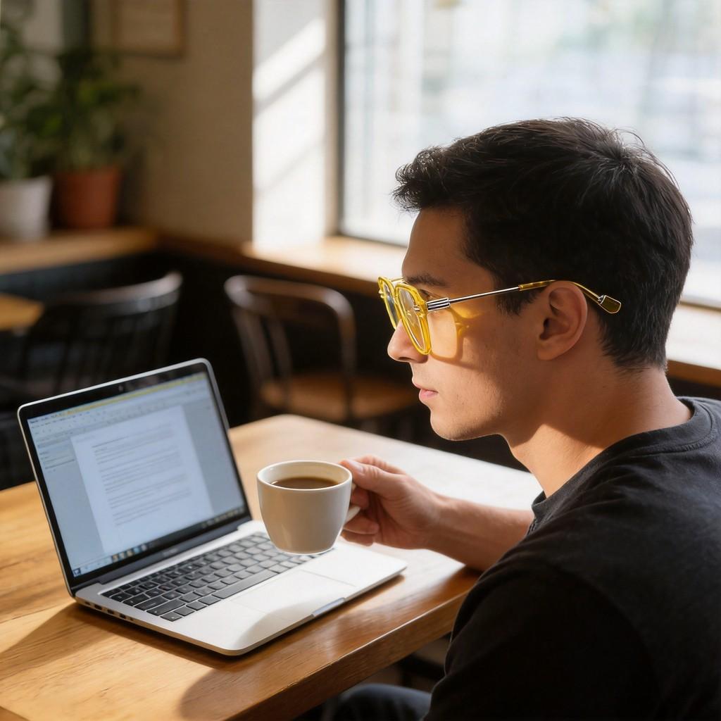 Minimalist Frame Optical Glasses With Resin Lenses For Casual And Fashion Use