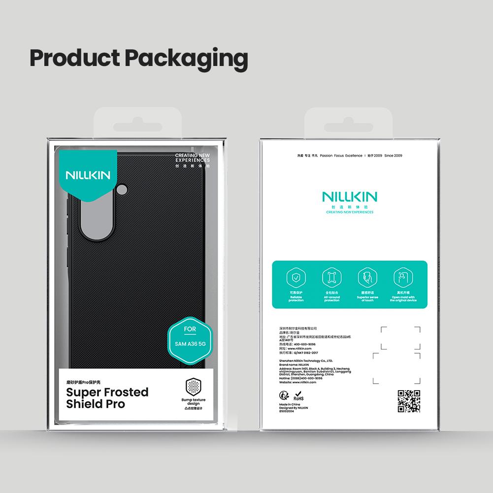 Για Samsung Galaxy A36 5G Θήκη Τηλεφώνου Nillkin Super Frosted Shield Pro Σκληρό PC+TPU Κέλυφος Αντικραδασμικό Πίσω Κάλυμμα