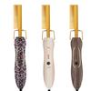 Multi-functional Luxury Custom Rhinestone Flat Travel Copper Electric Straighten Hair Straightener Brush Hot Comb
