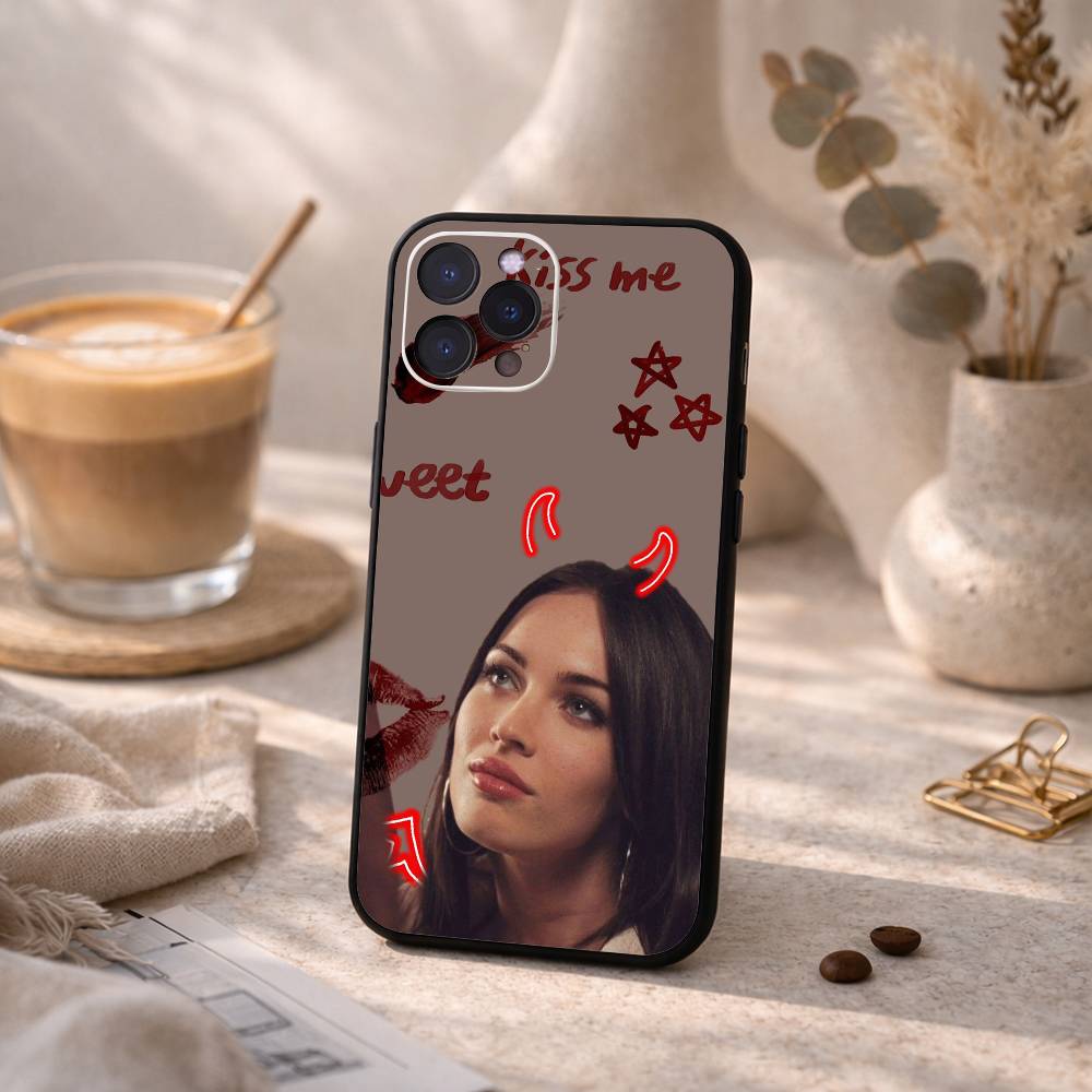 J-Jennifers B-Body M-Megan Fox Phone Case For iPhone17 16 15 14 13 12 11 Pro Max Plus,5G Soft Black Case
