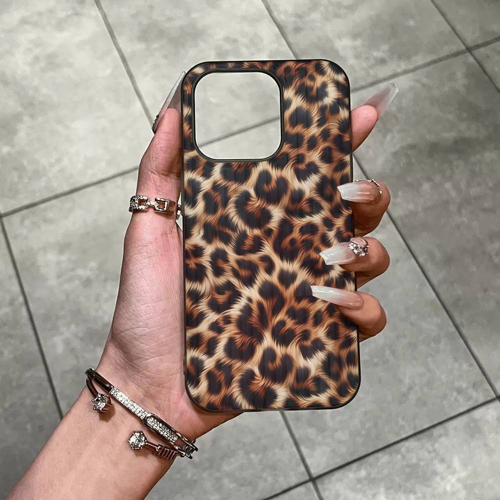 Leopard Cheetah Print For Iphone 17 16 15 14 Plus 13 12 11 Pro Max Pro Luxury Stripe Phone Cases