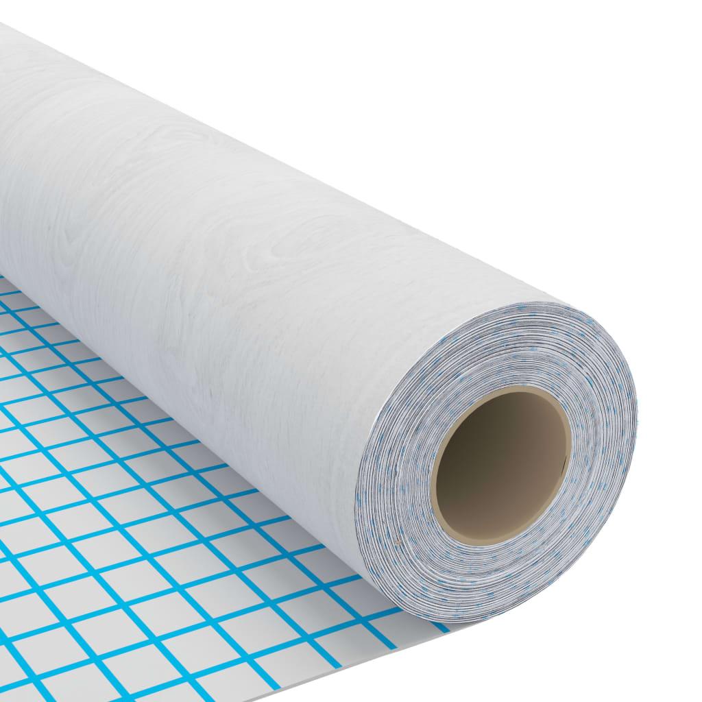 Self Adhesive Door Films 4 pcs White Wood Effect 210 x 90 cm PVC