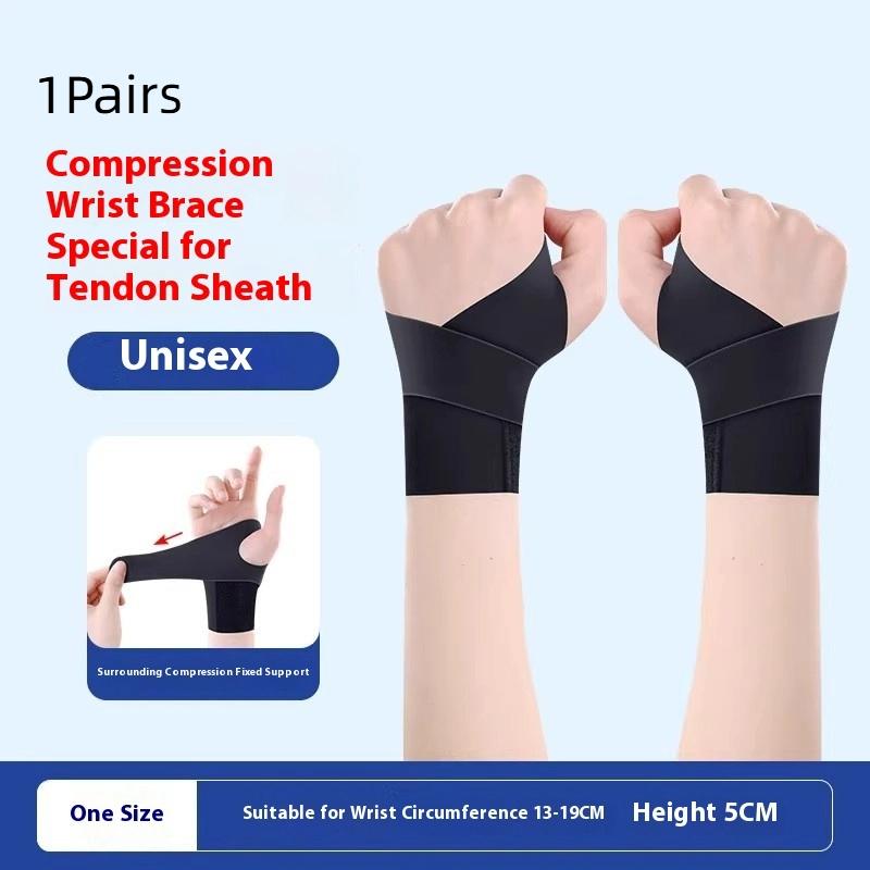 Adjustable Lightweight Wrist Support Compression Sleeve for Joint Stabilization during Fitness Badminton and Sports Activities