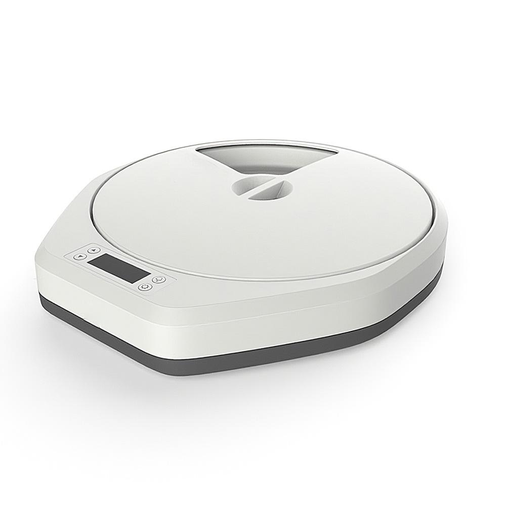 Pawise Automatic Pet Feeder Timing Feeder 5 Meal 5 Cell Pet Dry Food Dispenser Dish Feed 24