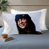 B-BillieS Singer E-EilishS Quick-Dry Polyester Pillowcase For Adult Women, Anti-Oil, Non-Slip, Sweat-Absorbent, Home Use