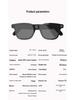 AI Smart Translation Glasses with 1200W Camera, Image Recognition, Recording, and Replaceable Myopia Lenses.