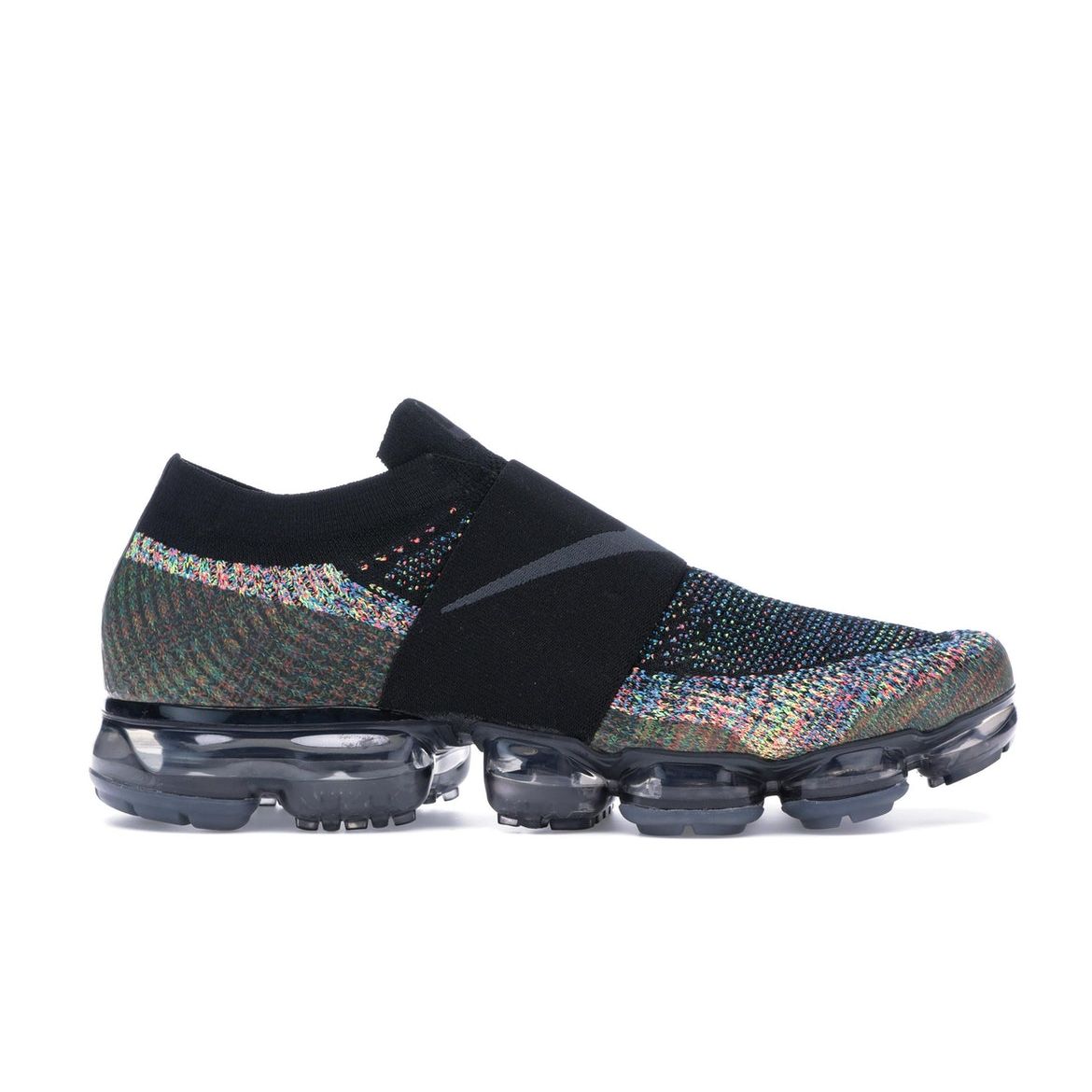 

Черные разноцветные мужские кроссовки Nike Air VaporMax Moc Anthracite-Volt-Hot-Punch AH3397-003