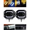 5" Flush Mount LED Light Pods Fog Light Working Lamps Bars 12V 24V Super Bright for Jeep Truck Offroad 4x4 SUV ATV UTV