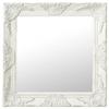 Day and Night - Day and Night White Baroque Style Wall Mirror 50x50 Cm