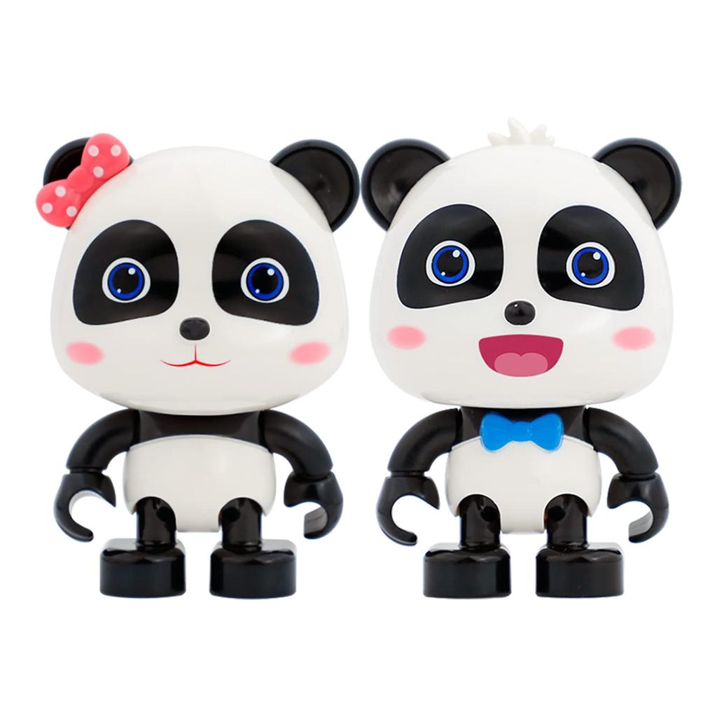 BabyBus Kiki & Miu-Miu Figure, Panda, Educational Toy for Babies and Kids, Ages 0, 1, 2, and 3, Birthday Gift, Baby Bus