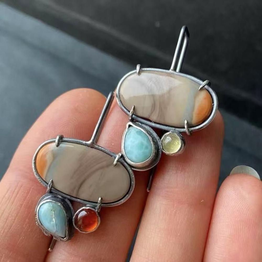 Luxusní nové dámské náušnice Retro módní kreativní dámské náušnice