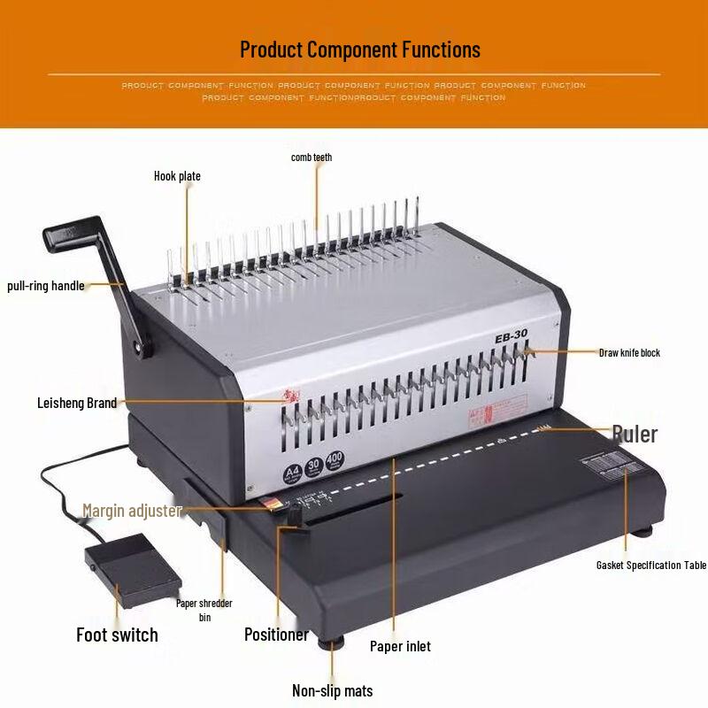 Leisheng EB-30 Electric Automatic Binding Machine CN plug (adapter included)