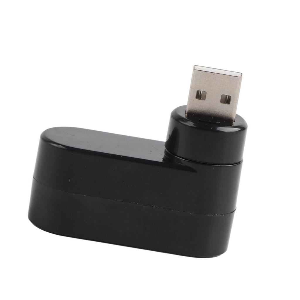 USB Hubs Ports USB 2.0 Mini Rotate Splitter Adapter Hub for PC Notebook Laptop Black