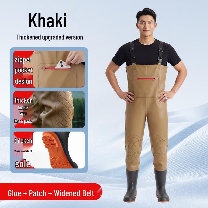 Waterproof Fishing Waders with Boots - Half & Full-Body Rain Pants