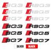 3D ABS Emblem Auto Styling Karosserie Heck Kofferraum Aufkleber Dekoration für Audi SQ3 SQ5 SQ7 RSQ3 RSQ5 RSQ7 Auto Modifikationszubehör