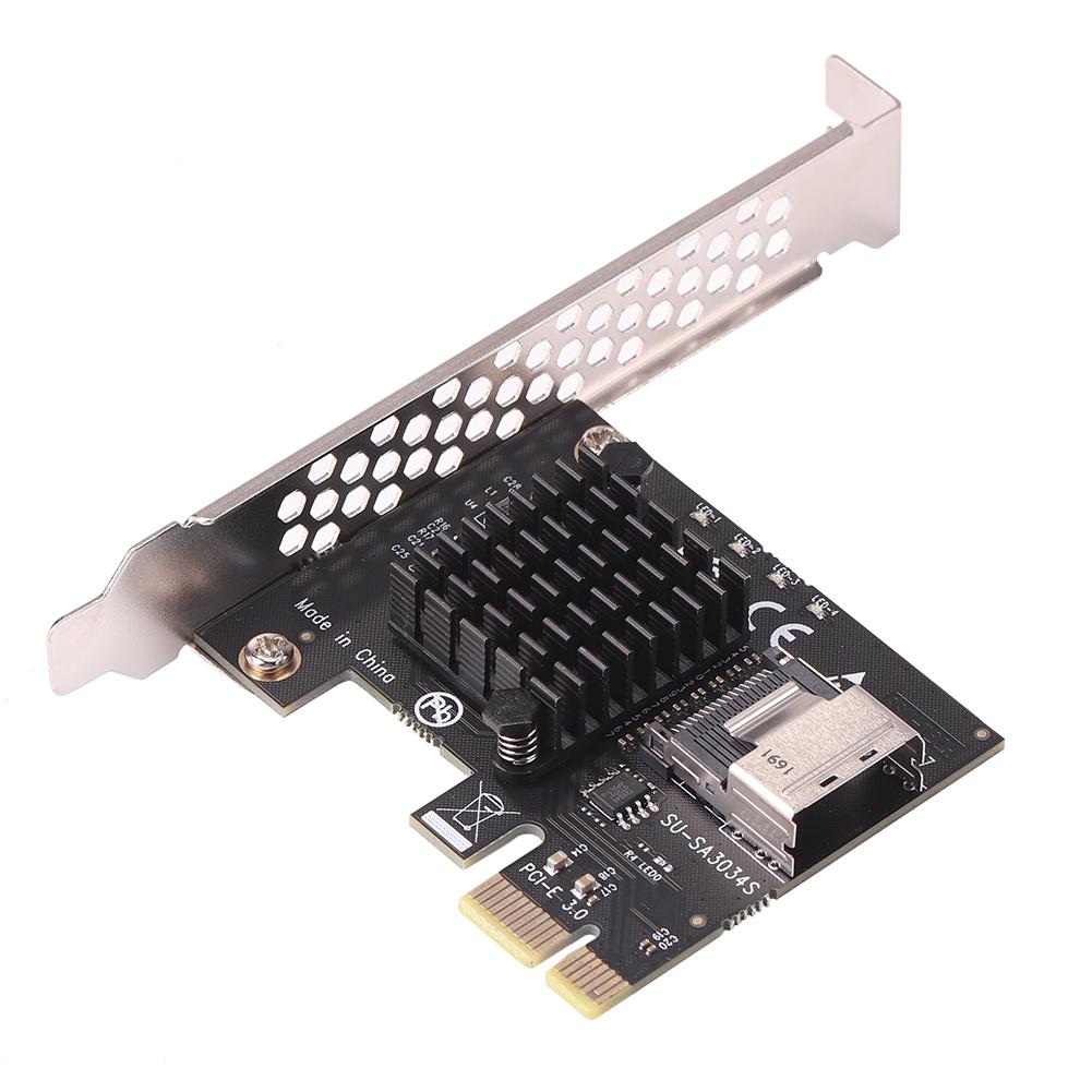 Computer PCI-E 1x To Mini SAS SFF-8087 Riser Card Mining Accessories Mini PCIE Riser 1x Graphic Extension for Windows/Linux