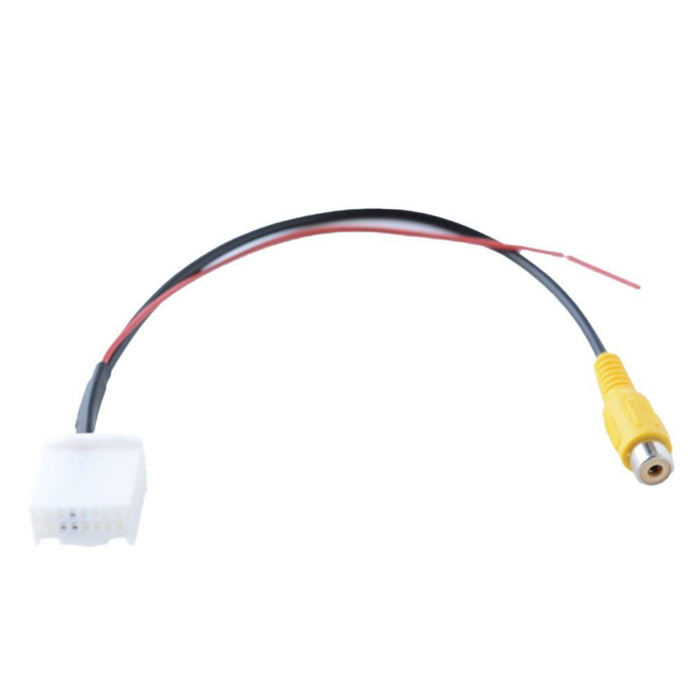 Car Video Input Cable Reverse Camera Connector Car Reversing Camera 12V Voltage 20cm Length Wear-resistant Material For Hyundai