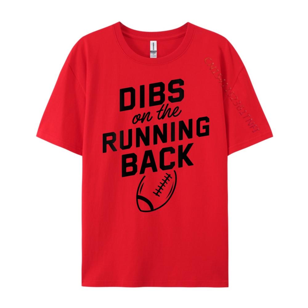 Womens Dibs On The Running Back Football Wife Rb Qb Anime T Shirts Cotton Comfort Luxury T-Shirt Loose S